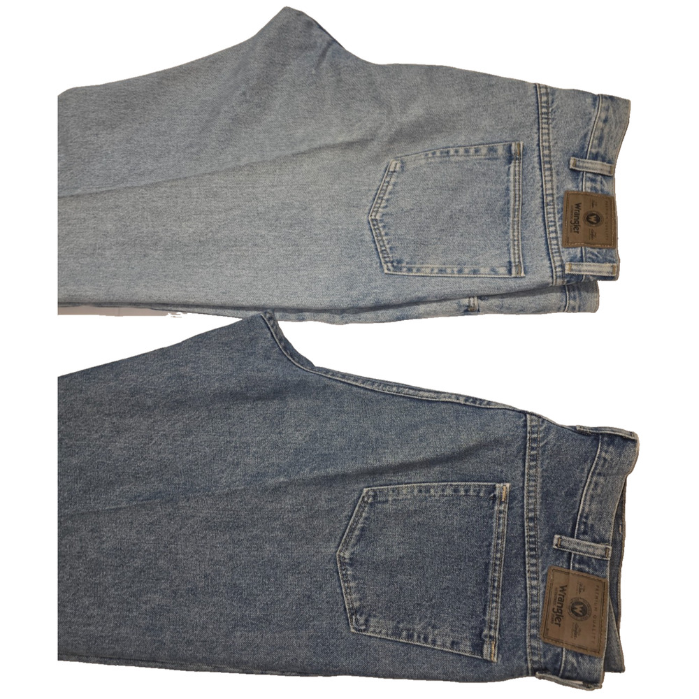 Lot of 2pcs Wrangler Men’s Blue Straight Leg Casual Style Jeans Size 40x32 M020 - Picture 4 of 16